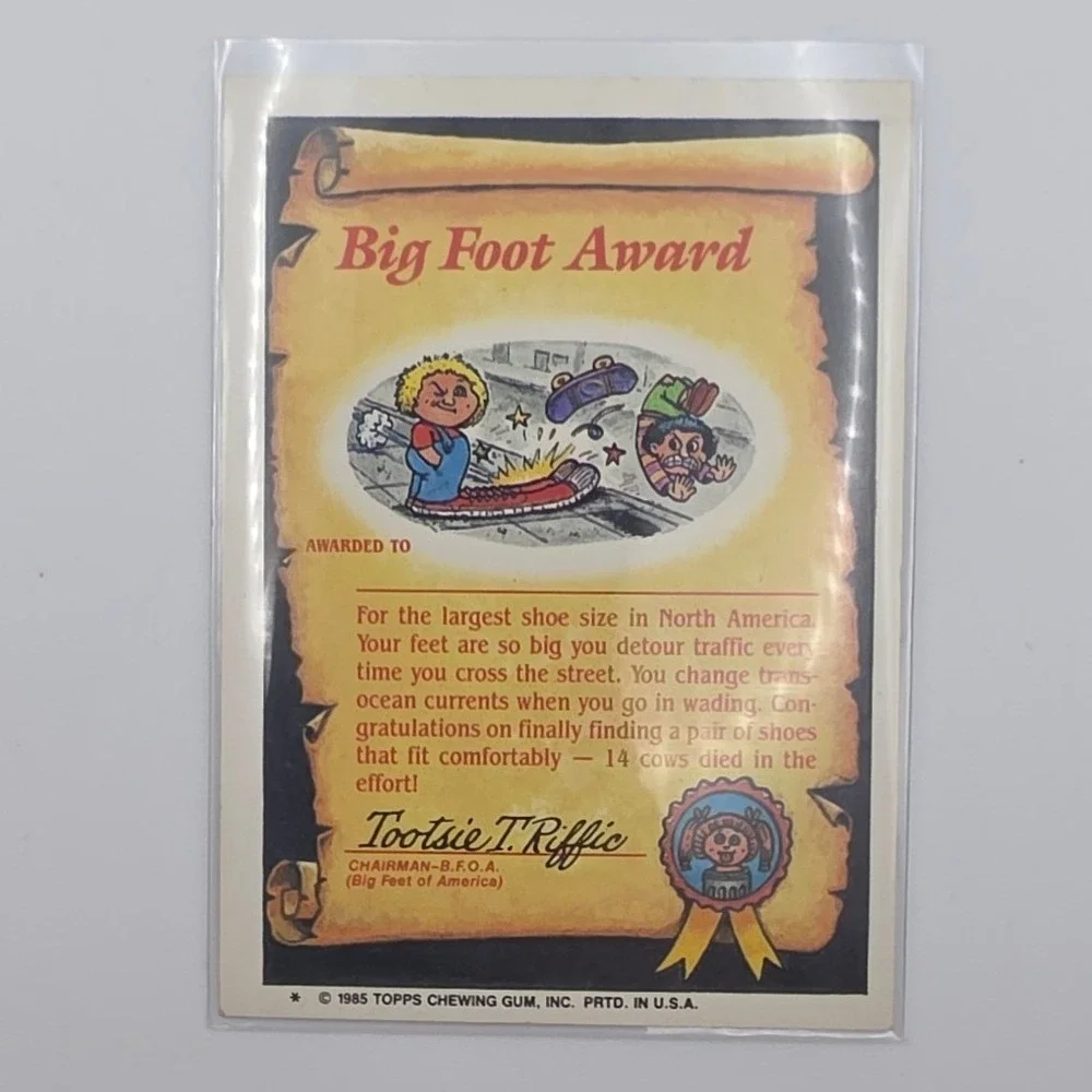 Topps Garbage Pail Kids OS2 Dirty Harry Fair 52a